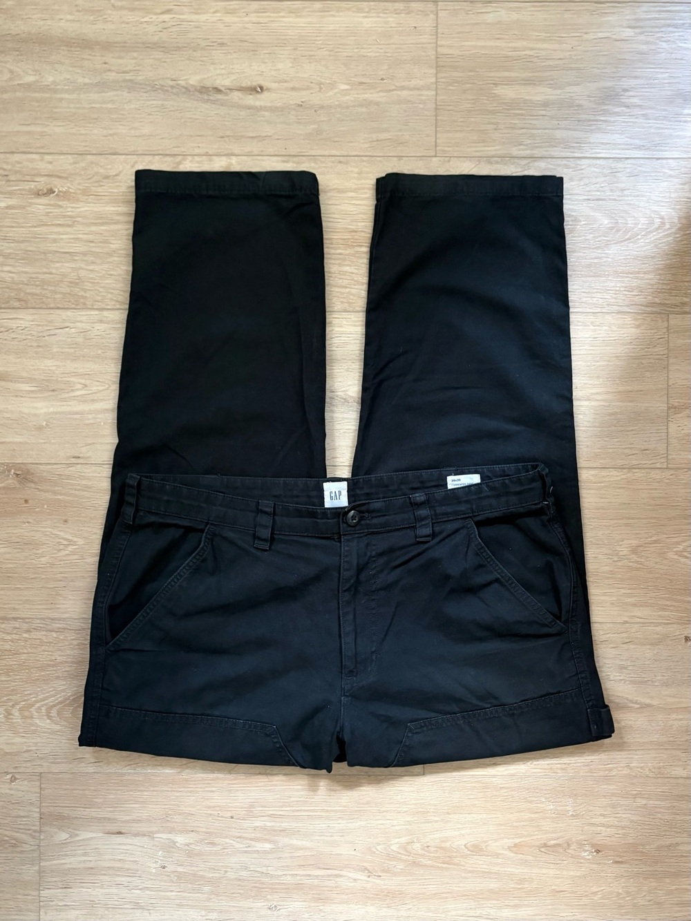 GAP Black Double Knee Carpenter Pants Size 36
